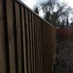 Domestic close board fencing, Devizes