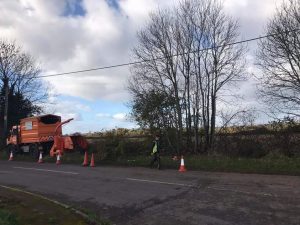 Visibility clearance in Bromham this afternoon