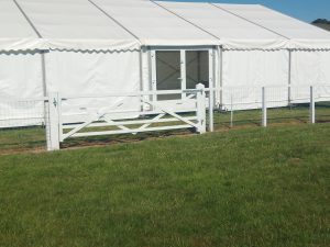 Gate at Barbury Horse Trials, Marlborough