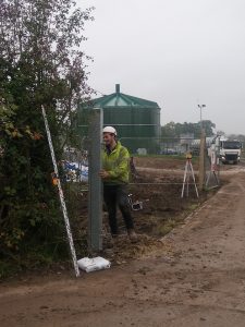 pair of steel and chain link gates with a 6m span 1