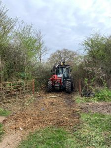 Mulching at Siston for Forestry Commission