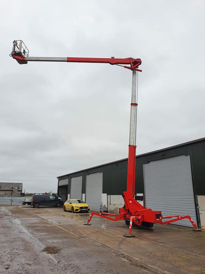 23m tracked red Teupen LEO 23GT MEWP Cherry Picker - Conservation ...